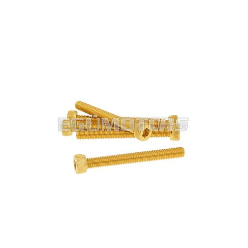 Vparts Hatszögletű imbuszcsavar szett - anodizált alumínium arany - 6 db - M5x45 - stílusos