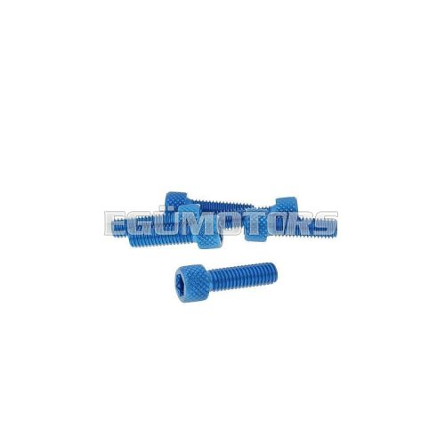 Vparts Hatszögletű imbuszcsavar szett - anodizált alumínium kék - 6 db - M6x20 - stílusos