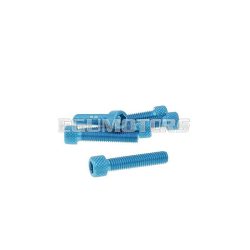   hexagon socket screw set - anodized aluminum blue - 6 pcs - M6x30 - styling