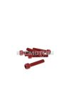 hexagon socket screw set - anodized aluminum red - 6 pcs - M6x30 - styling