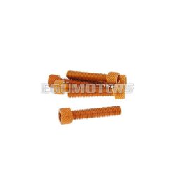   hexagon socket screw set - anodized aluminum orange - 6 pcs - M6x30 - styling