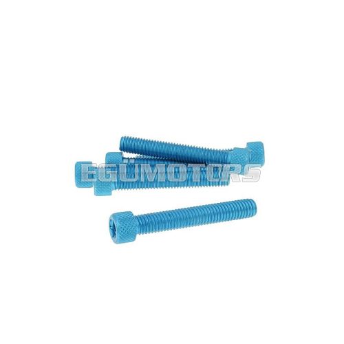 Vparts Hatszögletű imbuszcsavar szett - anodizált alumínium kék - 6 db - M8x50 - stílusos