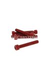 hexagon socket screw set - anodized aluminum red - 6 pcs - M8x50 - styling