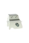 shock extender CNC 2-hole adjustable mounting - silver for Minarelli