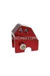 shock extender CNC 2-hole adjustable mounting - red for Piaggio