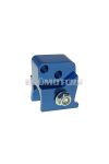 shock extender CNC 2-hole adjustable mounting - blue for Peugeot horizontal