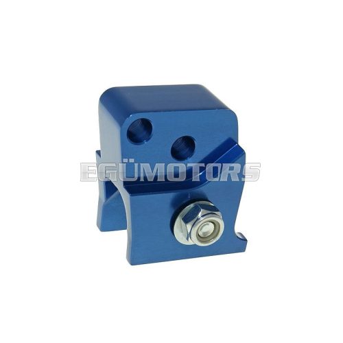 shock extender CNC 2-hole adjustable mounting - blue for Peugeot horizontal