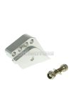 shock extender CNC 4-hole adjustable mounting - platinum look for Peugeot vertical