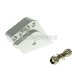   shock extender CNC 4-hole adjustable mounting - platinum look for Peugeot vertical