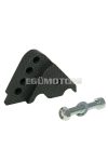 shock extender CNC 4-hole adjustable mounting - carbon look for Minarelli horizontal