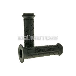 handlebar rubber grip set black