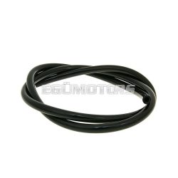   fuel hose black chloroprene rubber 1m - 4mm inner, 8mm outer diameter