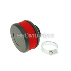   Vparts Légszűrő lapos szivacs piros 28-35mm, egyenes karburátor csatlakozás (adapter)