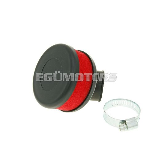 Vparts Légszűrő lapos szivacs piros 28-35mm, belső karburátor csatlakozás (adapter)