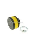 air filter Flat Foam yellow 28-35mm straight carb connection (adapter)