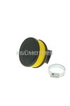 air filter Flat Foam yellow 28-35mm bent carb connection (adapter)