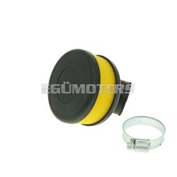   air filter Flat Foam yellow 28-35mm bent carb connection (adapter)