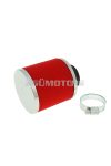 air filter Big Foam 28-35mm straight carb connection (adapter) red