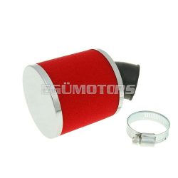   air filter Big Foam 28-35mm bent carb connection (adapter) red