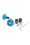 handlebar / bar ends anti-vibration flat 13.5 / 17.5mm (incl. adapter) - blue