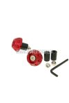 handlebar / bar ends anti-vibration flat 13.5 / 17.5mm (incl. adapter) - red