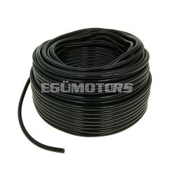   fuel hose black chloroprene rubber 50m reel - 4mm inner, 8mm outer diameter