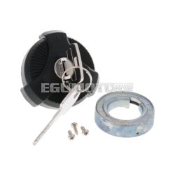   Vparts Benzin/gáz tank zár két kulccsal, Vespino AL, ALX, XE, Ciao, Mobylette, Peugeot mopedehez