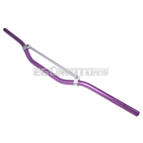 MX handlebar aluminum with cross brace purple 22mm - 810mm