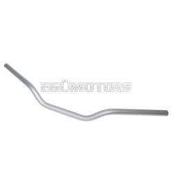   motorcycle handlebar classic aluminum matt silver 22mm - 730mm