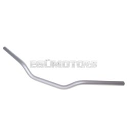   motorcycle handlebar classic aluminum matt silver 22mm - 730mm