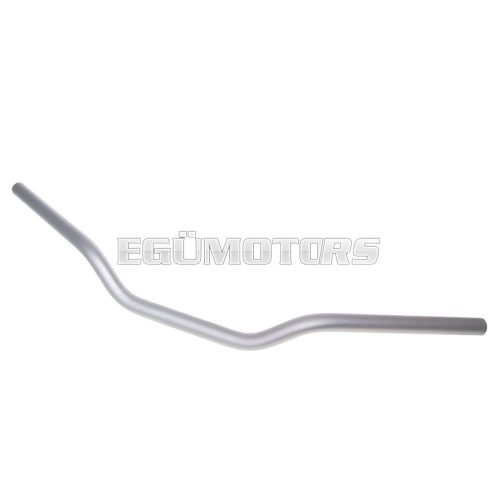 motorcycle handlebar classic aluminum matt silver 22mm - 730mm