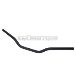   motorcycle handlebar classic aluminum matt black 22mm - 730mm