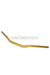 motorcycle handlebar tapered aluminum matt golden 28.6mm - 725mm