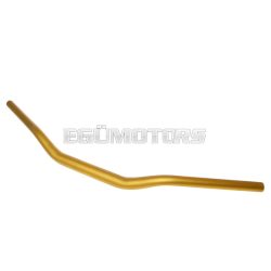   motorcycle handlebar tapered aluminum matt golden 28.6mm - 725mm