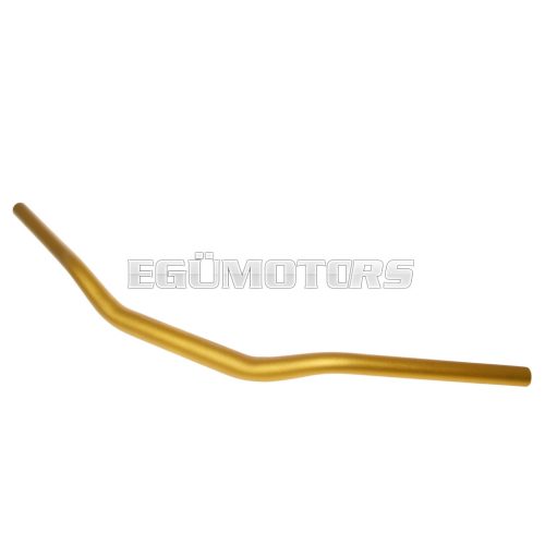 motorcycle handlebar tapered aluminum matt golden 28.6mm - 725mm