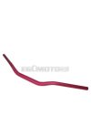 motorcycle handlebar tapered aluminum matt red 28.6mm - 725mm