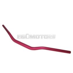   motorcycle handlebar tapered aluminum matt red 28.6mm - 725mm