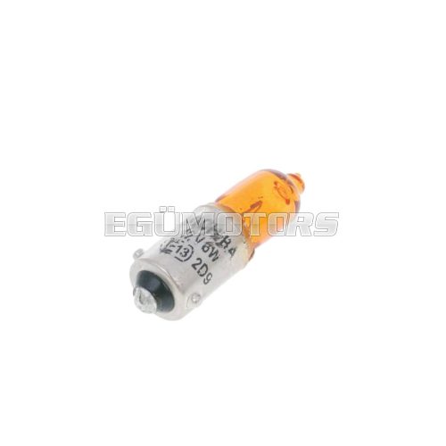 Vparts Irányjelző izzó narancssárga H6W BAX9s 12V 6W