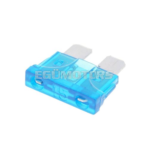 blade fuse flat 19.2mm 15A blue in color