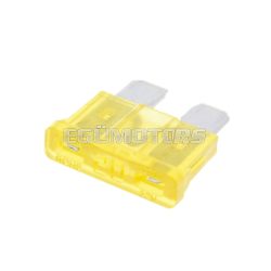 blade fuse flat 19.2mm 20A yellow in color