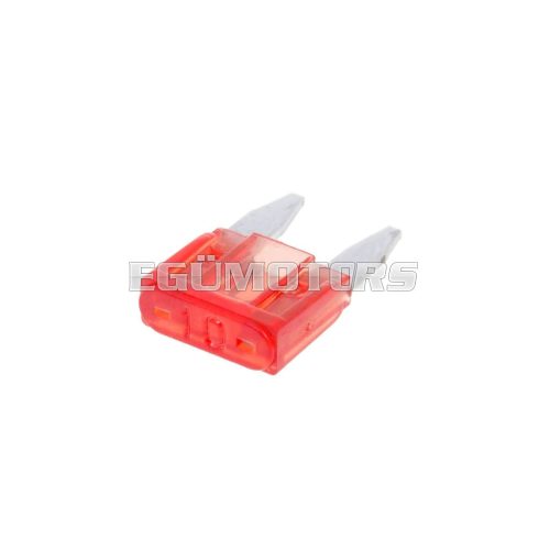 mini blade fuse flat 11.1mm 10A red in color