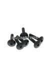 fairing screws hex socket head - anodized aluminum black - set of 6 pcs - M6x30