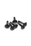 Vparts Idomcsavar, imbuszfej, anodizált fekete alumínium - 6 darabos szett - M6x30