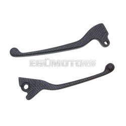 brake lever set carbon look for Vespa S 125, 150 2008-