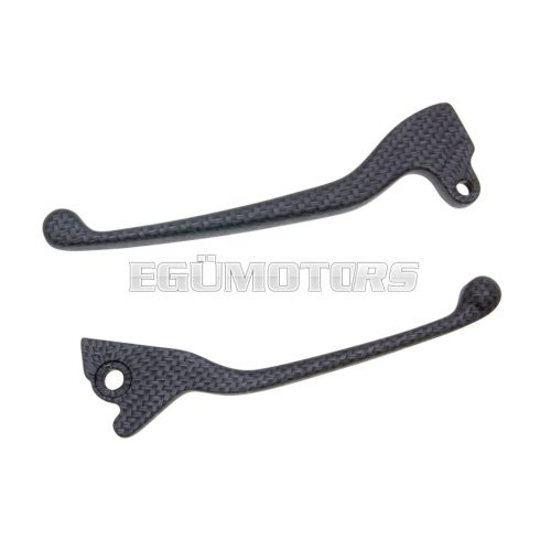 brake lever set carbon look for Vespa S 125, 150 2008-