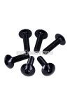 fairing screws hex socket head - anodized aluminum black - set of 6 pcs - M5x20