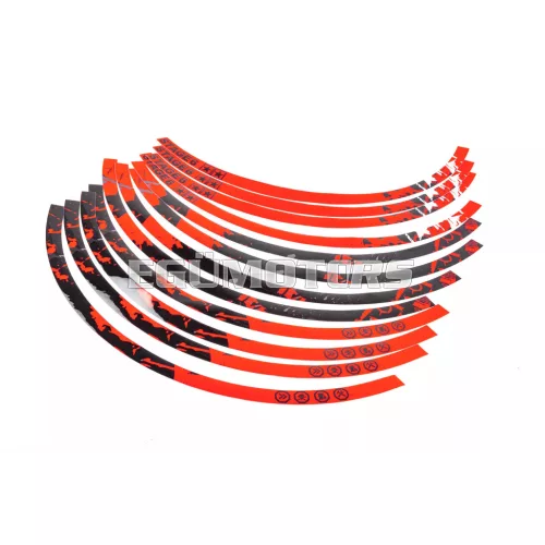 Stage6 felni matrica készlet 10" piros / fekete