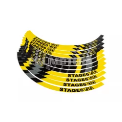 Stage6 felni matrica készlet robogóhoz 10" sárga