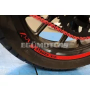 Stage6 felni matrica készlet 12" piros / fekete