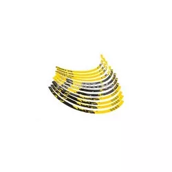 Rim Sticker Kit 12" Stage6 yellow / black